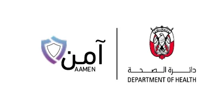 AAMEN and Department of Health Abu Dhabi marks shown on the ADHICS certificate
